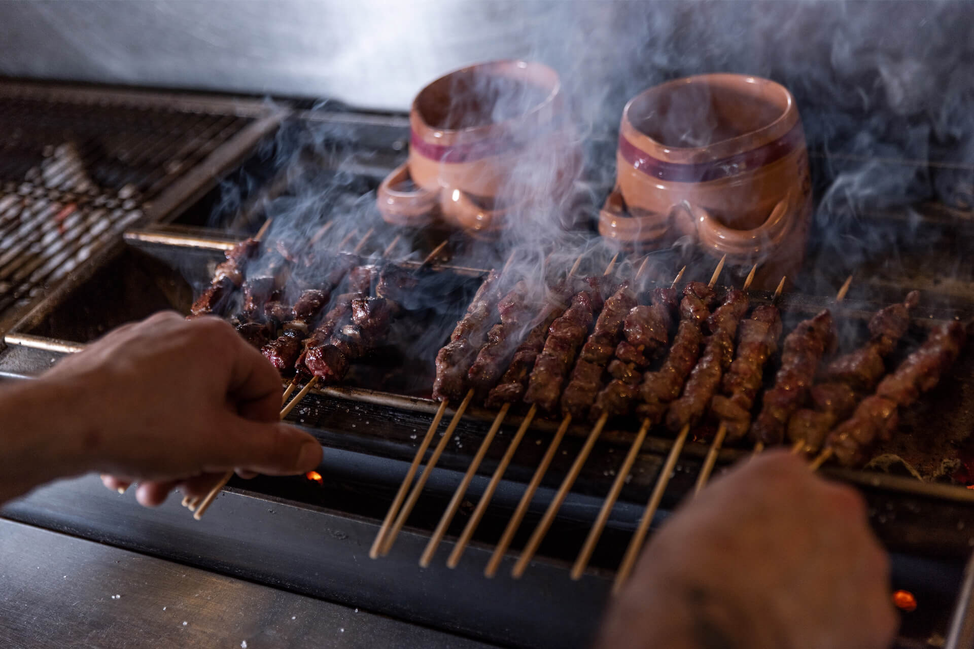 Arrosticini sulla brace