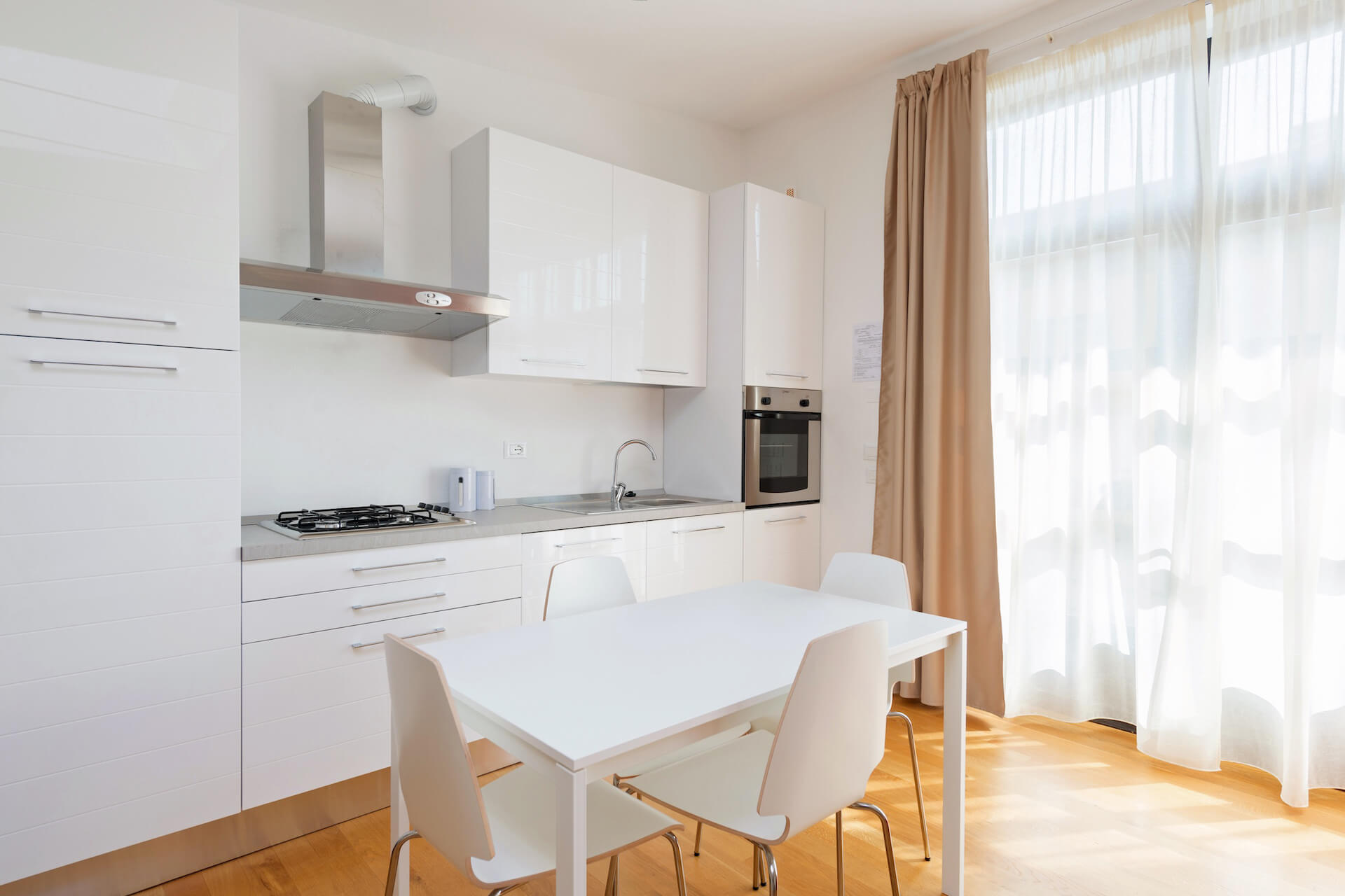Cucina attrezzata di un monolocale